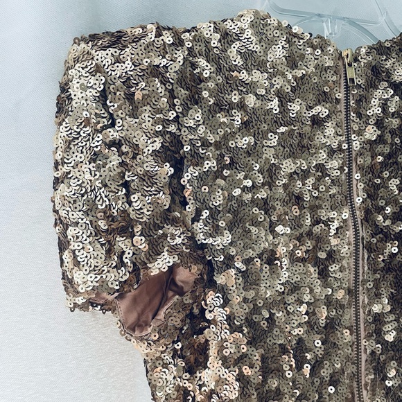 ✨Gold✨ French Connection Sequin Dress - Picture 5 of 6